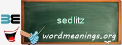 WordMeaning blackboard for sedlitz